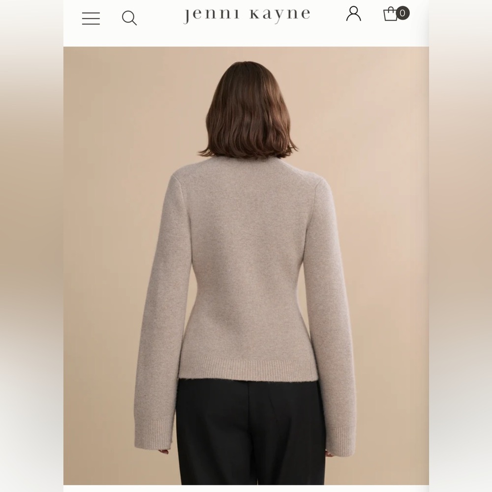 NWT Jenni Kayne Cooper Cardigan in Taupe - Picture 3 of 4